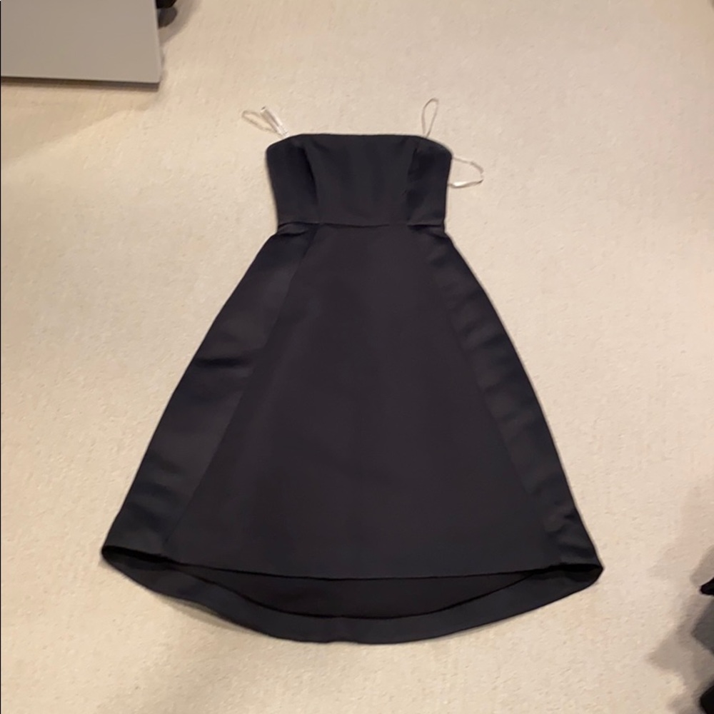 Formal strapless midi dress